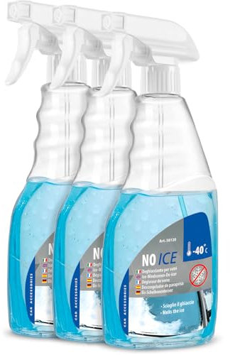 Avilia 3 Deghiacciante per Vetri Auto 500ml - Efficace Fino a -40°C - Rimuove Il Ghiaccio, Lo Sporco e i Residui - Uso per Vetri, Specchietti e Serrature Ghiacciate - Effetto Rapido e Facile da Usare
