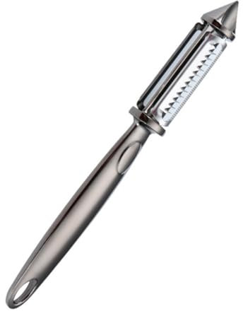 Cabilock Cuchillo Para Pelar Melones Multi Herramientas Pelado De Frutas Pelador De Verduras Duradero Pelador De Seguridad Multiusos Manual Silver Acero Inoxidable 304