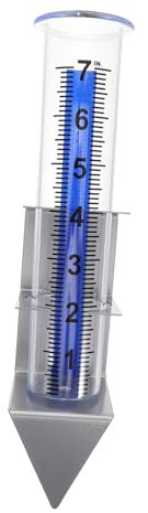SUPVOX Lot De 2 Tubes De Rechange pour Pluviomètre De Jardin Support Dinstallation Facile Outil Météorologique Extérieur