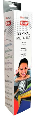 DHP - Spirale métallique pour reliure, étape 5:1, 16 mm, blanc (boîte de 25 unités)