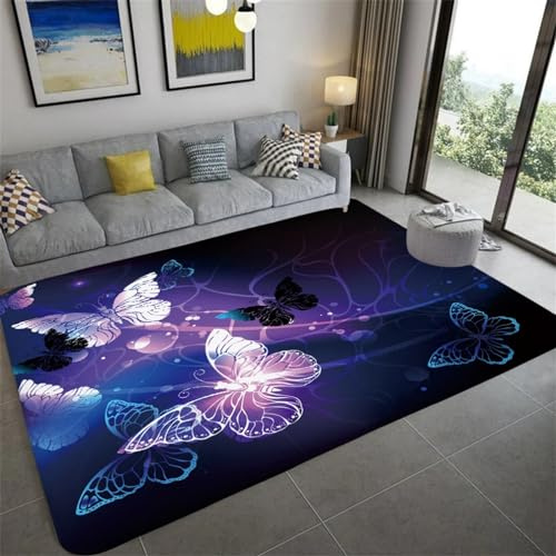 3D Fiori Delle Piante Stampa Tappeto Salotto Grande Pelo Corto Moderno, Moquette Antiscivolo, Grandi Soggiorno Bambini Camera Da Letto Decorazione Domestica Tappeti 140 X 200 Cm -2415363920