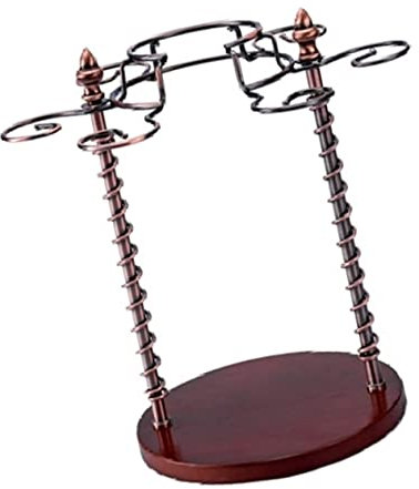Hemobllo Portabicchieri Da Vino Con Base in Ferro Organizza Bicchieri Da Vino Cocktail Portaoggetti Per Credenze e Cucine