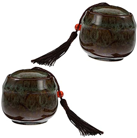 jojofuny 2piezas Tarro De Vela Latas De Cerámica Para Velas Exquisitas Cajas De Obsequio Contenedores De Almacenamiento De Viaje Recipientes Suministros