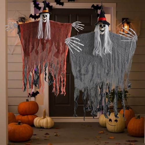 2 Pezzi Decorazioni Halloween Casa, Halloween Decorazioni per Interno All'aperto