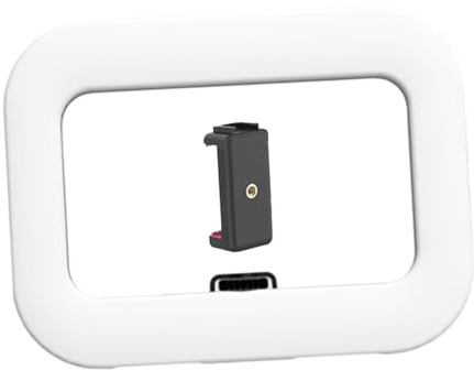 LeeQinersw Luce ad Anello per Selfie, per, Video, Illuminazione Circolare, Luce di riempimento Portatile dimmerabile per telefoni, videoconferenza,