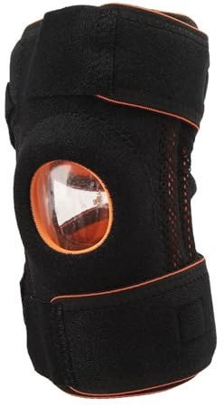 Althwuyu Rodillera de rótula abierta con tiras de acero, transpirable, para deporte, senderismo y tenis, unisex, talla única, 1 unidad