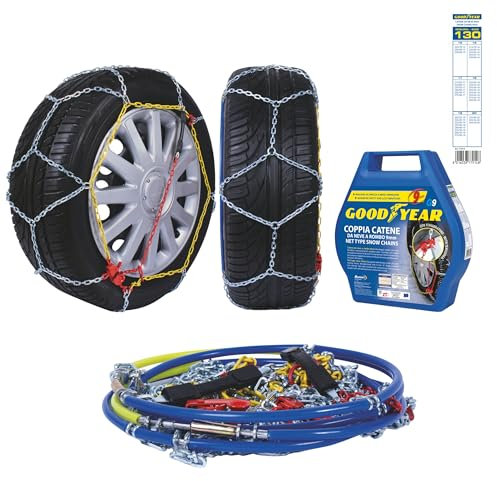 Goodyear 77914: G9 Schneeketten, 9 mm, Größe 130, Zertifizierung TUV und ÖNORM