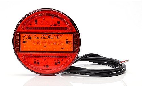 WAS IST WAS 4er Sparset LED Heckleuchte 12V 24V Rückleuchte LKW dünn