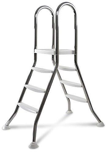 Original ASTRAL Edelstahl Leiter für 0,90-1,00 m Pool - 2X 3 Stufen - hochwertiges V2A
