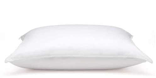 DOWNLITE Flat & Soft Down Pillow – Hypoallergenic Premium Down (Not Feathers) – Standard Size, 20 x 26