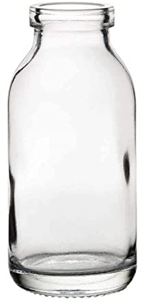 Utopia Mini Milk Bottles 4.25oz / 120ml – Pack of 6 | Stylish Reusable Glass Bottles for Milk, Cream, Sauces, and Cocktails | Durable, Dishwasher Safe Hospitality Glassware | Reusable commercial serveware built for busy hospitality venues; serves individual portions of sauces and cocktails.