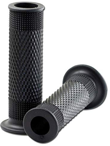 Griffgummi | Fast | Schwarz | offen | 7/8-22 mm | Länge: 120 mm Motorradgriffe Griffe Lenkergriffe Motorrad