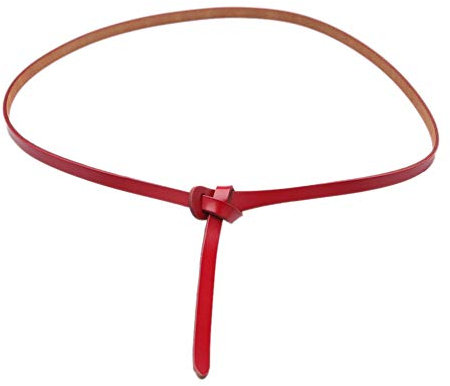 NUREINSS Damen Gürtel Schnallenfreier elastischer Taillengürtel Unsichtbarer Stretch ohne Schnallenbund Red