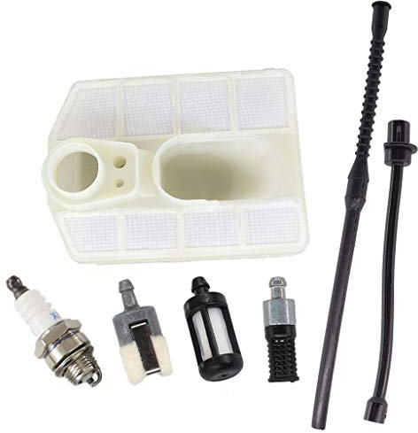 HURI Luftfilter Benzinschlauch Benzinfilter Zündkerze für chinesische Kettensäge 4500 5200 5800 45cc 52cc 58cc