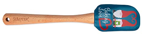 Städter 504264 Wichtel Teigschaber, Holz/Silikon, 25cm