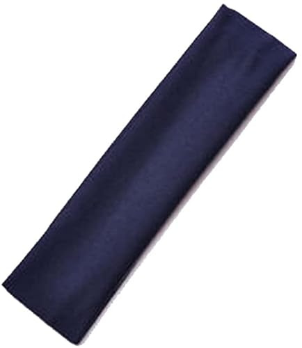 Mytoptrendz Stretchy Headband Narrow Soft Fabric Kylie Hairband Plain Girls Boys Head Band Bandeau Sports Accessories (Navy)
