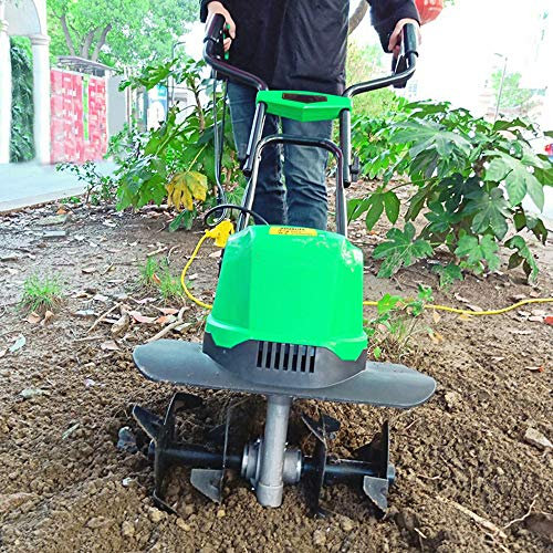 Portable Electric Scarifier/Aerator, Lawn Scarifiers, Corded Electric Tiller & Cultivator, Electric Lawn Rake, Power Tillers, for Weed, Loosen, Plow, Dig Trenches & Mowing