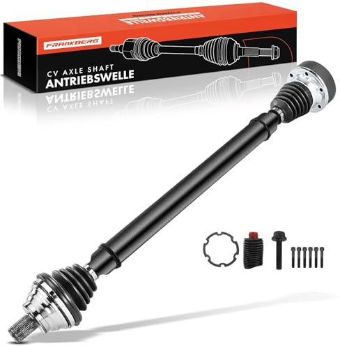 Frankberg Antriebswelle Achswelle MT ohne ABS Ring 1K0407272BN | Vorderachse, Rechts; Kompatibel mit Golf V 1K1, A3 8P1, Golf Plus 521 5M1, O.c.t.a.v.i.a II 1Z3, A3 Sportback 8PA