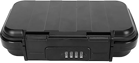 Cassetta di Sicurezza per Pistola, Custodia di Sicurezza Portatile, Kit Mini Cassetta di Sicurezza da Viaggio di Impermeabile con Serratura a Combinazione con Password a 4 Cifre