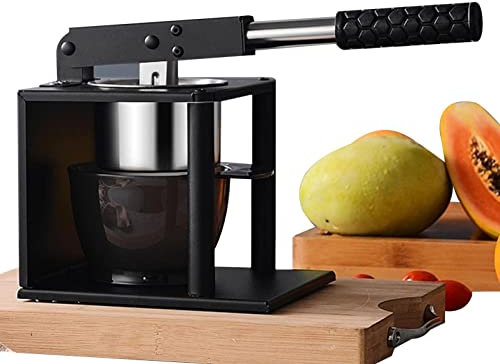 1 presse-citron manuel – Presse-citron multifonction – Presse-agrumes portable | Presse-citron de table, presse-agrumes de cuisine, presse-fruits, pour citron, en acier inoxydable, noir
