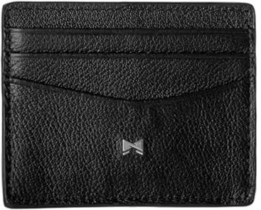 Gentlemen's® Kartenetui (Black) – Kreditkartenetui mit Münzfach & RFID-Schutz – Geldbeutel für Herren klein – kleines Portemonnaie Herren – Smart Wallet für Karten & Münzen