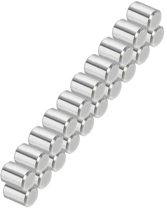 PATIKIL 20 Stück 304 Edelstahlstifte Zylinderstifte 5 x 5 mm, Passstifte Dübelstift Regalstifte Metallstifte Unterstützen Hardware für Metallgeräte Möbelinstallation Positionierung