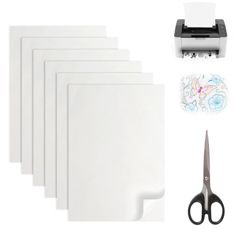 Water Soluble Embroidery Stabilizer, 6 Sheets Dissolvable Embroidery Paper