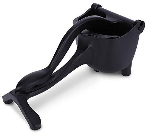 GRCFUMO Spremifrutta, Spremiagrumi Manuale, Spremiagrumi Manuale, Spremiagrumi, Spremiagrumi Manuale in Lega di Alluminio per Spremitura di Arancia e Limone (Nero)