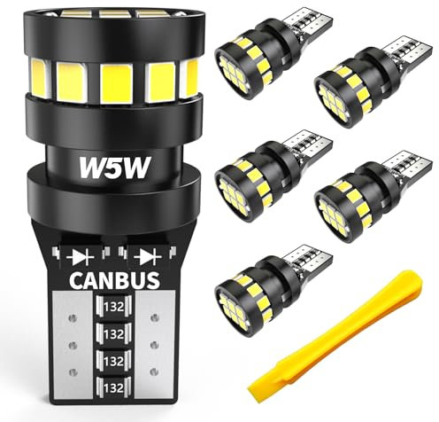 OUSHI Innenraumbeleuchtung Birne, 500% Helligkeit 6500K Weiß 12V Canbus Fehlerfreie Innen Beleuchtung für Kofferraumlicht Outdoor Landschaft Innenhofbeleuchtung Boot RV Camper Glühbirne, 6 Stück