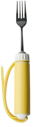 Utensilios adaptativos cucharas de cucharadas, utensilios para ancianos | La cubierta de la vajilla de asistencia de alimentación de alimentación de la bifurcación