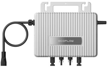 EcoFlow Stream Mikro-Wechselrichter 800W 0% VAT, Intelligenter Solarwechselrichter WLAN für Balkonkraftwerk, PV-Wechselrichter für 2 Solarpanele, IP67 wasserdicht, integrierter MPPT, App-Steuerung