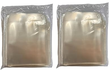 FLLAGG20 200X CD Tasche transparente PVC Disc DVD Bluray Hüllen mit Klappe | Set flexible und leichte Hüllen schützt Discs vor Staub und Kratzern kompatibel mit CD DVD Blu-ray Archivierung Cd sleeves