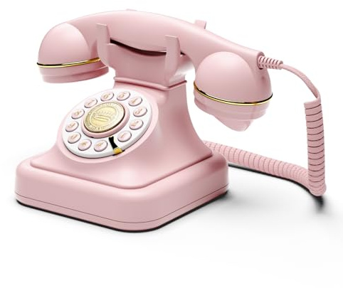 Bisofice Audio Gästebuch Hochzeit Telefon Vintage Audio Gästebuch Telefon, Unterstützen Sie Individuelle Audio-Nachrichten, Audio-Gästebuch für Partys, Hochzeiten, Geburtstage, Geständnisse