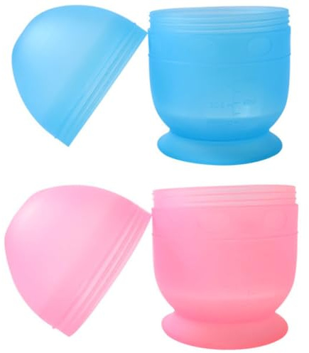 Gogogmee Lot de 2 gobelets mélangeurs de coloration des cheveux avec bols shaker robustes pour colorer les cheveux, style facile pour les coiffeurs et la maison