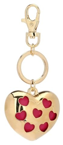 THUN - Portachiavi profumato cuore - mettalo - Collezione Profumazioni - 12 cm con catena 4 cm icona