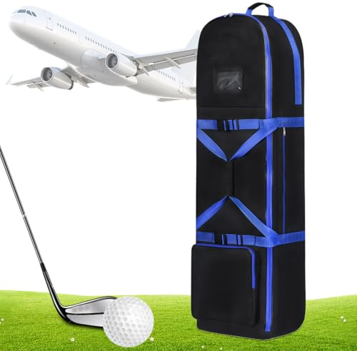 Generisch Golf Travel Bag - 9.84 Inches, Golf Bag, Waterproof | Foldable Ģolf Carry Bags, Clubs Organizer for Airplane Outdoor Range Beach Practice Women Men Transport