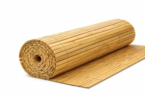 Havenura Natural Bamboo Fence Screening Roll – Eco-Friendly Heavy-Duty Privacy Screen for Garden Fencing, Fence Panels, Balcony, Patio & Outdoor Landscaping (1.5x04 Meter)