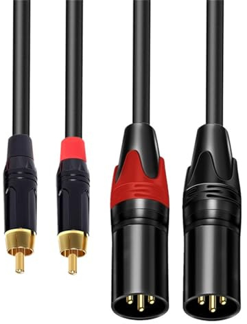 Xinsheinelry Câble Double Mâle Double Femelle 1 M Manteau Tressé Bondé Raccords Plaqués Or Pour Hello If Arrangements Enhancers Câble De Salle Multimédia