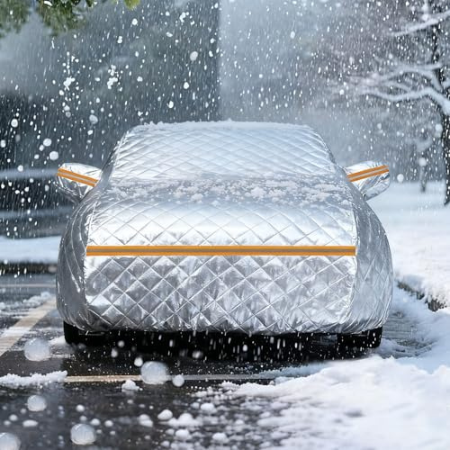 Funda Coche Antigranizo para Opele Crossland X 2017-2023, Cubierta de Coche Exterior Impermeable, Lona Coche Transpirable Antigranizo Antinieve, con Cremallera Exterior