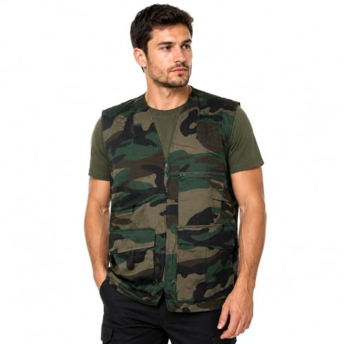 fratelliditalia.org Gilet smanicato caccia al cinghiale sfoderato alta visibilita sport arancione Colore Mimetico Taglia 46