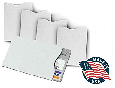 10x RFID Blocking Credit CardDuPont TYVEK Sleeves for wallet or purse. Protect your debit cards, credit cards and IDs from identity theft skiming.