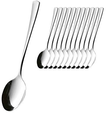 Esmeyer 204-046 12er Pack Löffel Stockholm aus Edelstahl 18/10, poliert. Materialstärke 2.2 mm