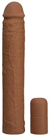 Doc Johnson Xtend It Kit - Realistic and Customizable Penis Extension Kit - Add 1-to-3 inches - Brown