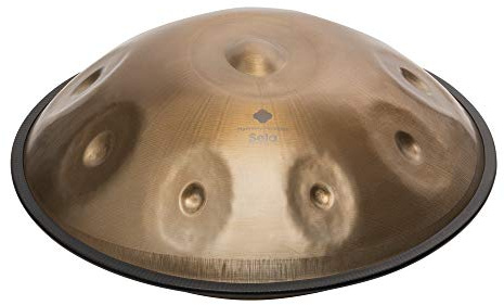 Sela SE 202 Harmony Handpan D Amara Stainless Steel, inkl. gepolsteter Tasche und Baumwollhandschuhe, Steel Drum, handgefertigt, hochwertiges Percussioninstrument