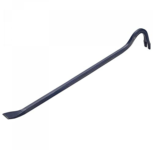 sourcing map 32 Inch Wrecking Bar Sleever Bar Steel Hexagonal Pry Bar Angled Chisel End Wide Claw