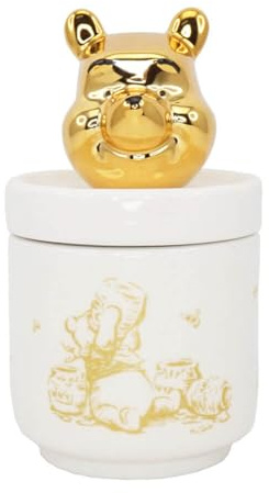 Half Moon Bay - Disney Winnie The Pooh Collectors Box - Storage Jar - Trinket Box With Lid Gift - Winnie The Pooh Gifts