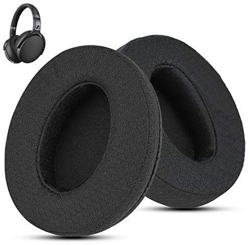 Wzsipod tessuto Cuscinetti Auricolari a per Sennheiser HD4.50/HD450-Nero | Per cuffie HD 4.50BT/HD 4.50BTNC/HD4.50SE/HD4.40BT/HD4.30G/HD4.20S/HD458BT/HD 450/HD450BT/HD400S/HD350BT