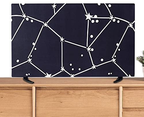Funda protectora para TV, cubierta protectora contra el polvo para el hogar, tela de poliéster de alta densidad, accesorio de decoración de TV para TV plana LCD de 32 65 pulgadas y TV curvada Zorq