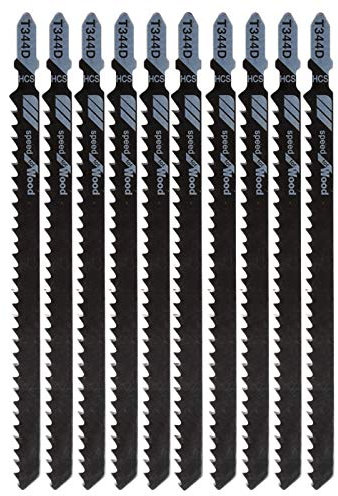 10PCS/Set Saw Blades Replacements 152mm T344D Reciprocating Jigsaw Blades Saw Cutters Clean Cutting for Wood Power Tools