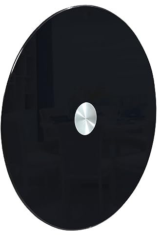 MegLob Susan Pigro Spesso 10 Mm, Vetro A Prova di Esplosione Susan Pigro, Giradischi di Vetro con Cuscinetto in Lega di Alluminio, capacità di 300 kg, Adatto A Una Grande Famiglia,⌀80cm/31.5
